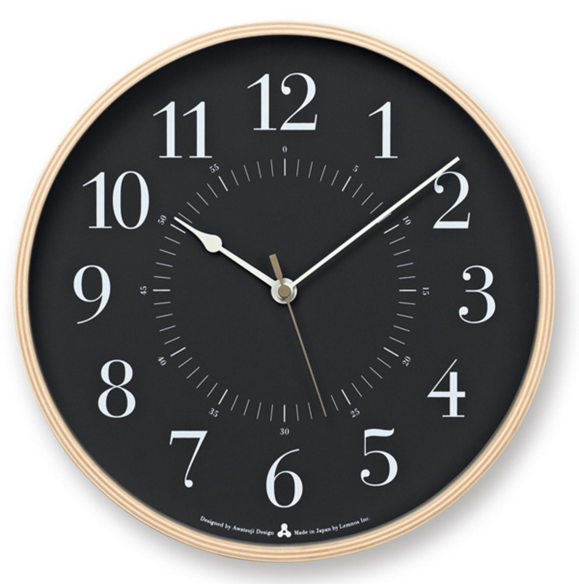 Lemnos Awa Clock Toki Wanduhr Grau Lemnos Awa Clock Toki Wanduhr Grau