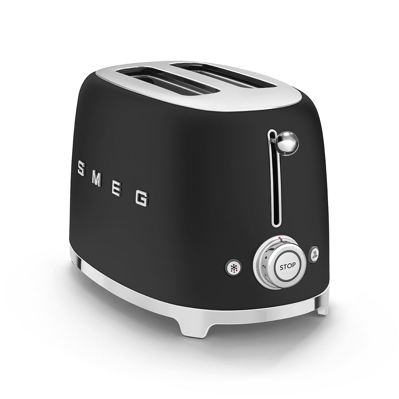 Smeg Toaster 2 Scheiben schwarz matt