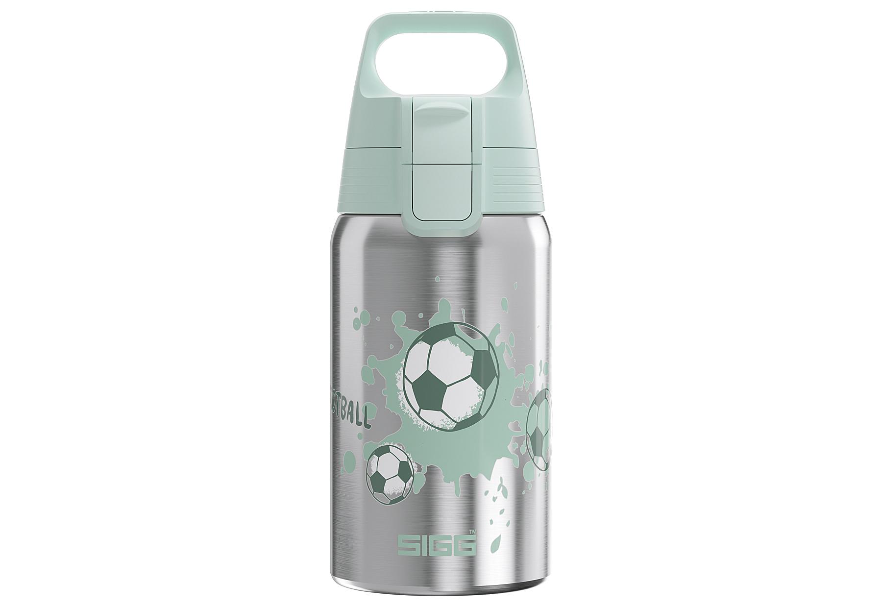 SIGG Trinkflasche Shield one "Love Football" Ø 7.3 cm 0.5 ml silber mit Motiv