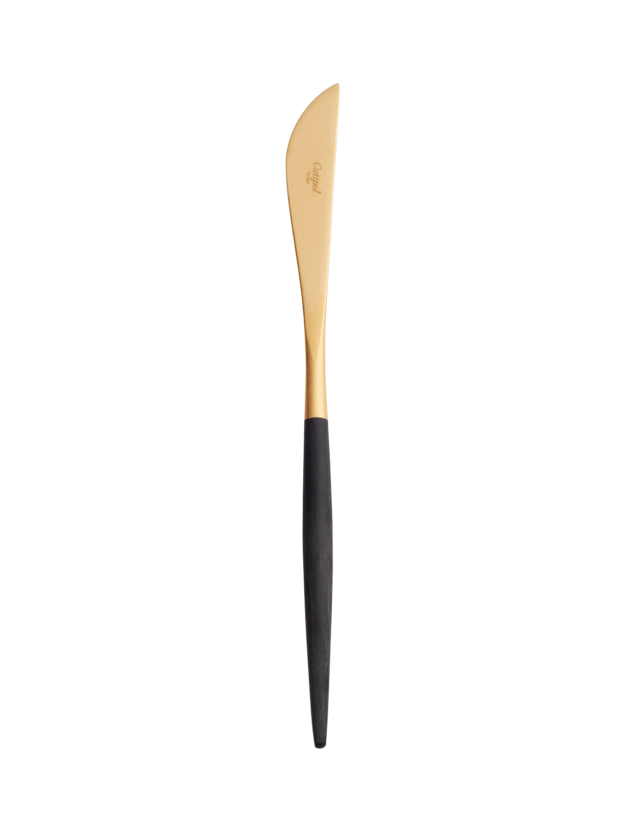 ASA goa Messer GOA gold, schwarzer Griff Schwarz matt