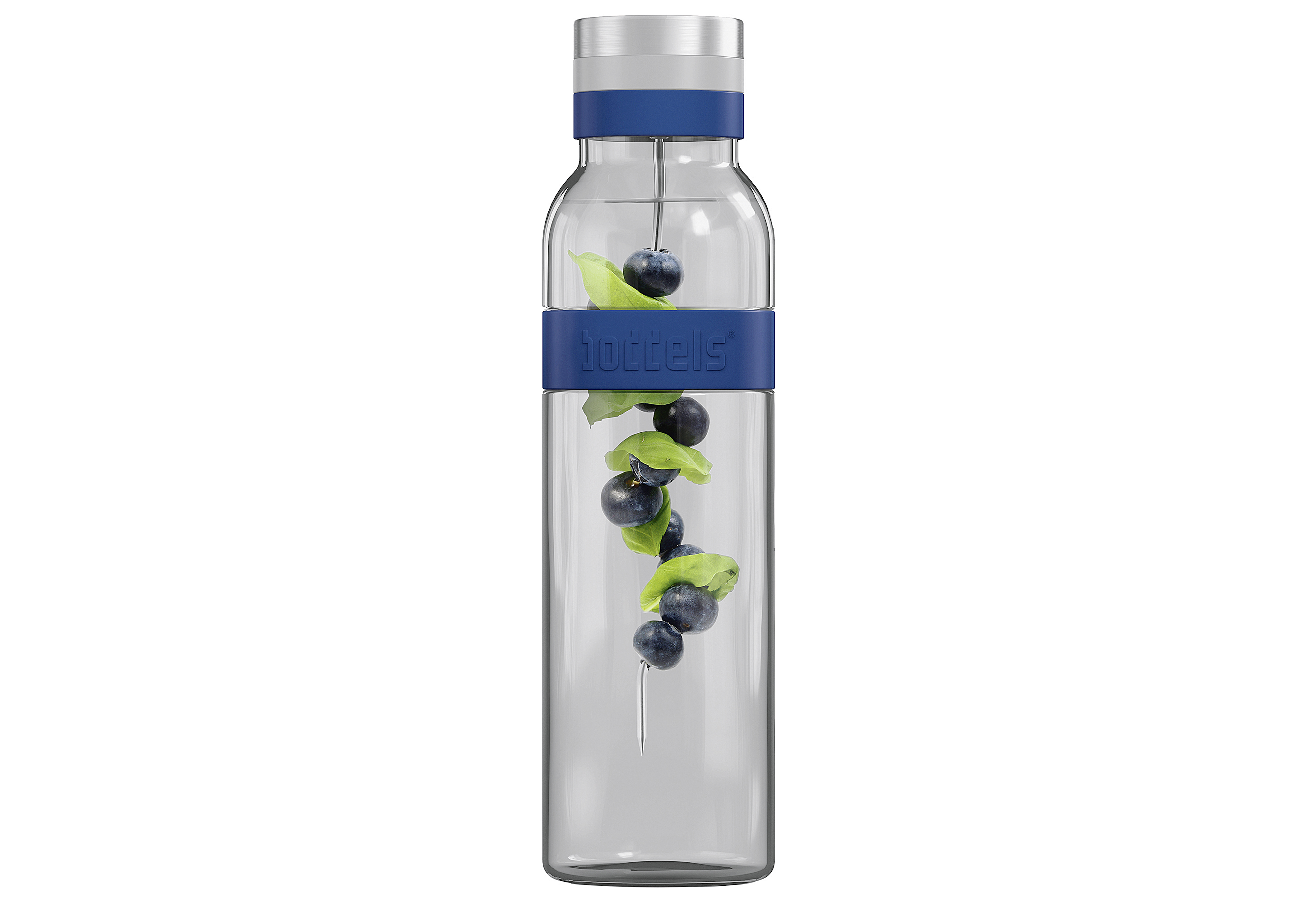 BODDELS Glaskaraffe/Wasserflasche SUND 1,1l nachtblau