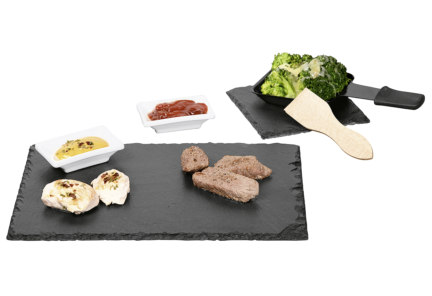 Kesper Raclette-Set Schiefer 10teilig