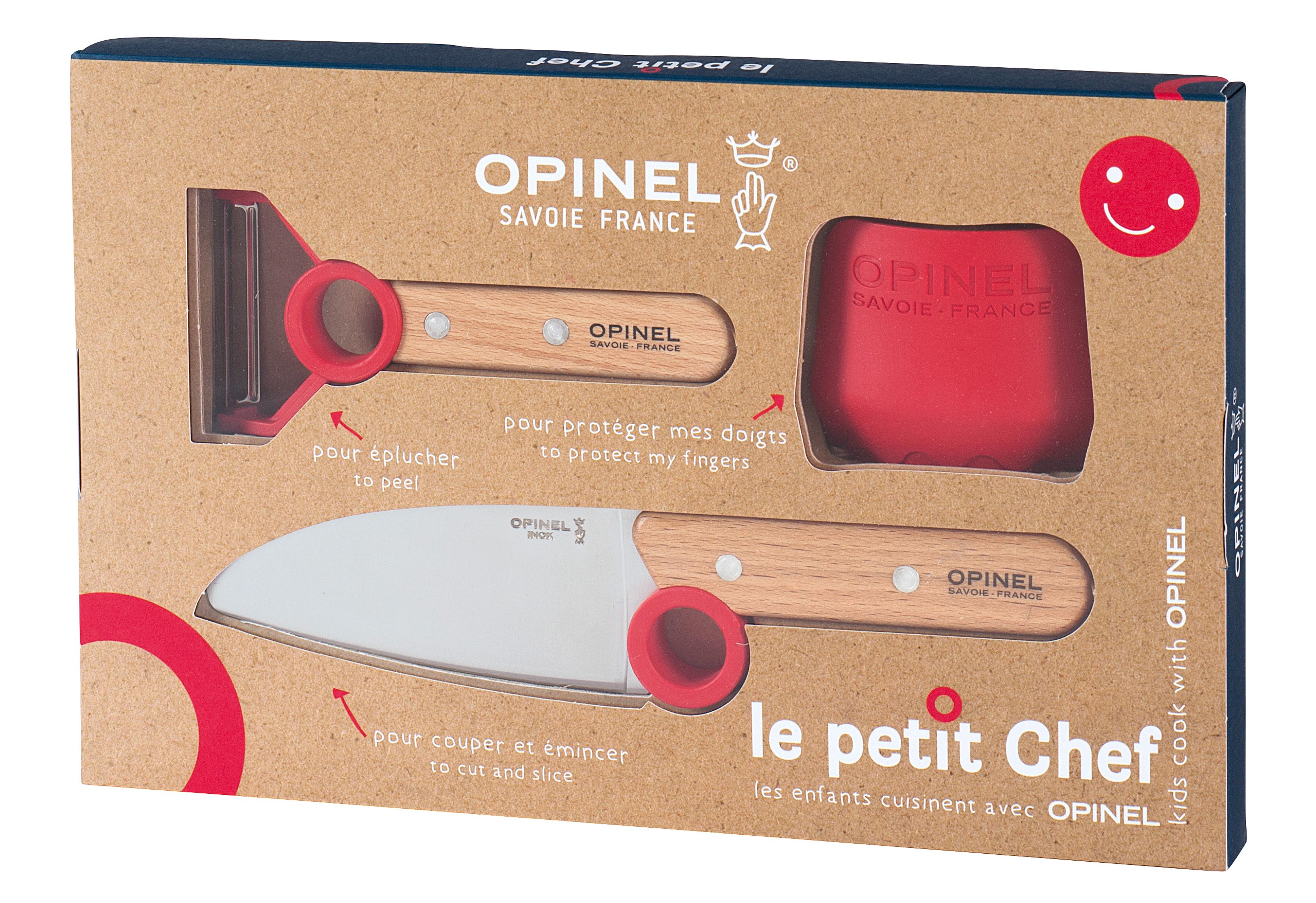 OPINEL Kinder Kochmesser-Set Le petit Chef 3teilig OPINEL Kinder Kochmesser-Set Le petit Chef 3teilig