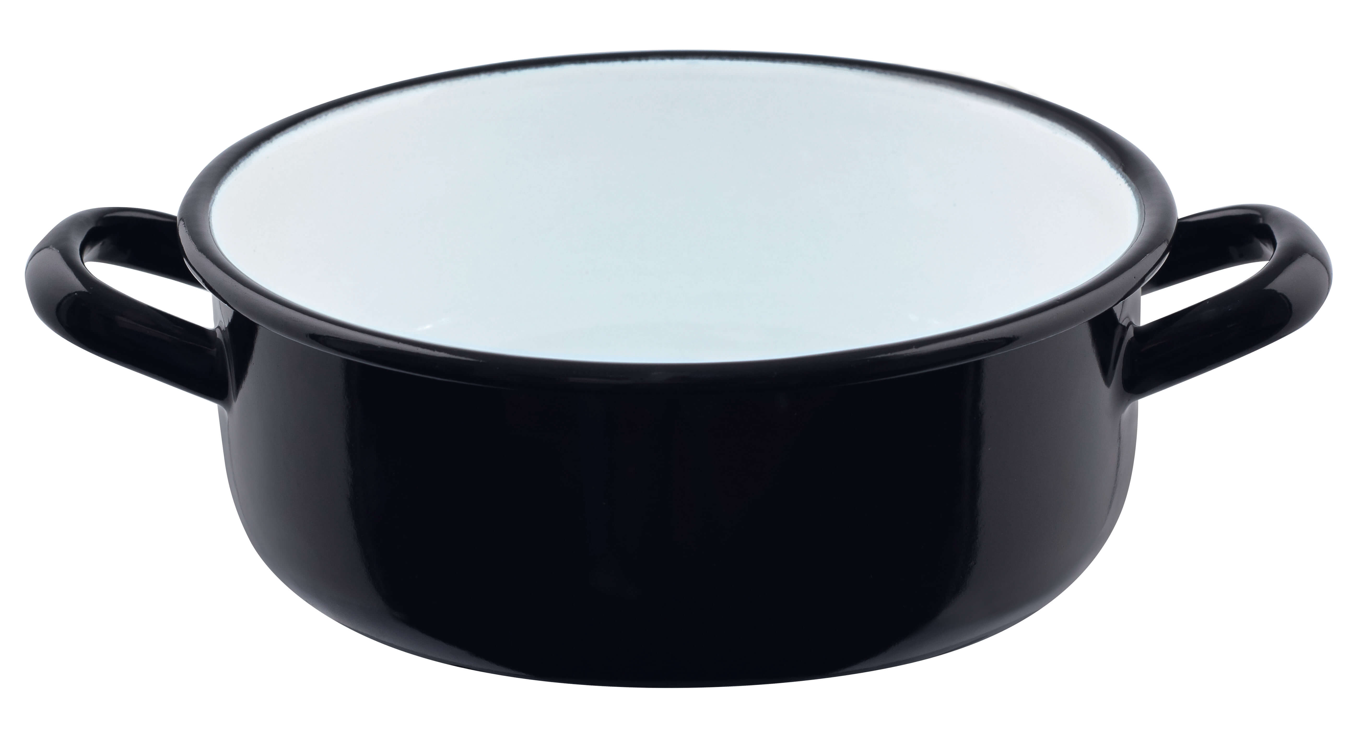 Riess Kasserolle Classic Schwarz Emaille 18 cm 1,5 l Riess Kasserolle Classic Schwarz Emaille 18 cm 1,5 l