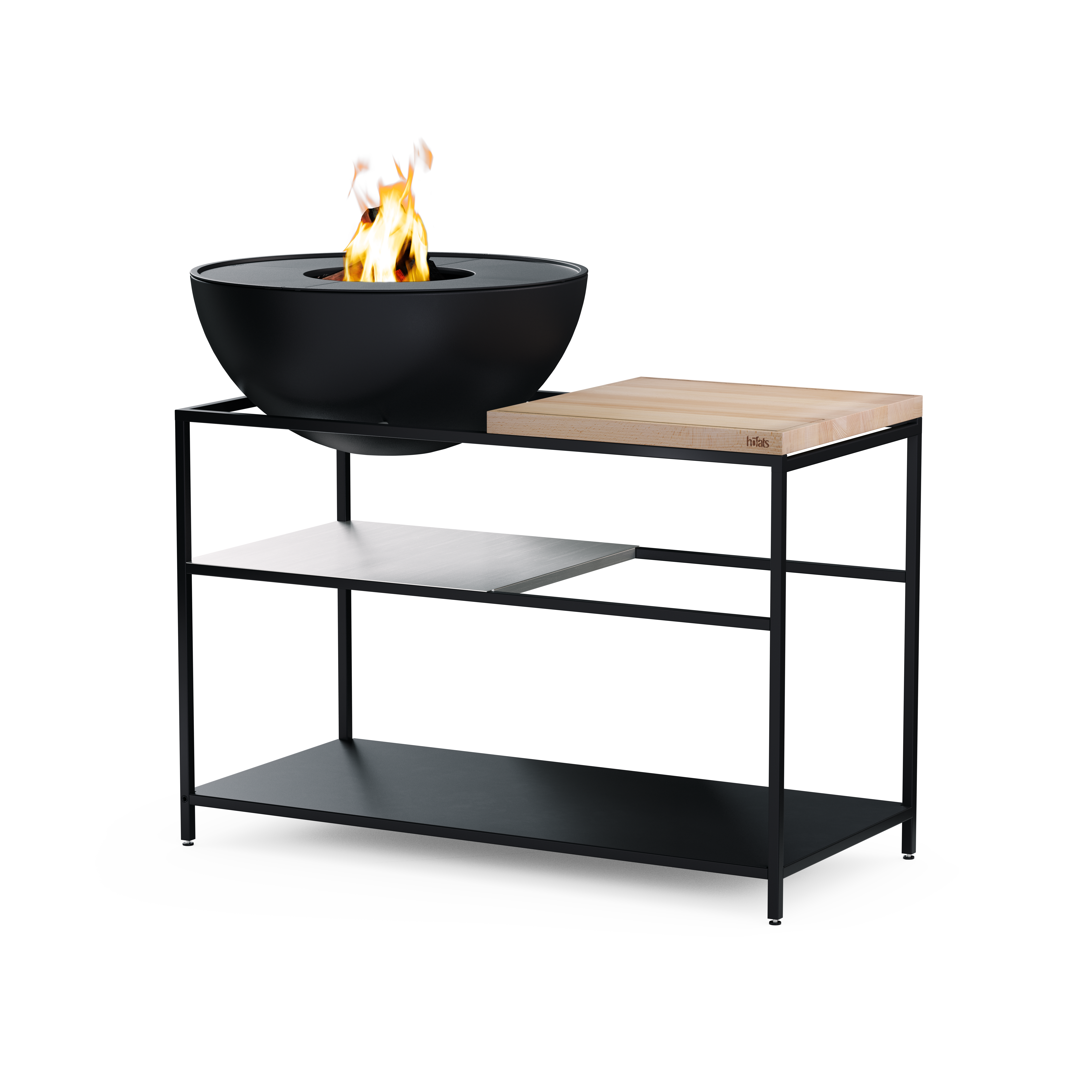 Höfats FIRE KITCHEN mit BOWL 70 Plancha-Grillset tief