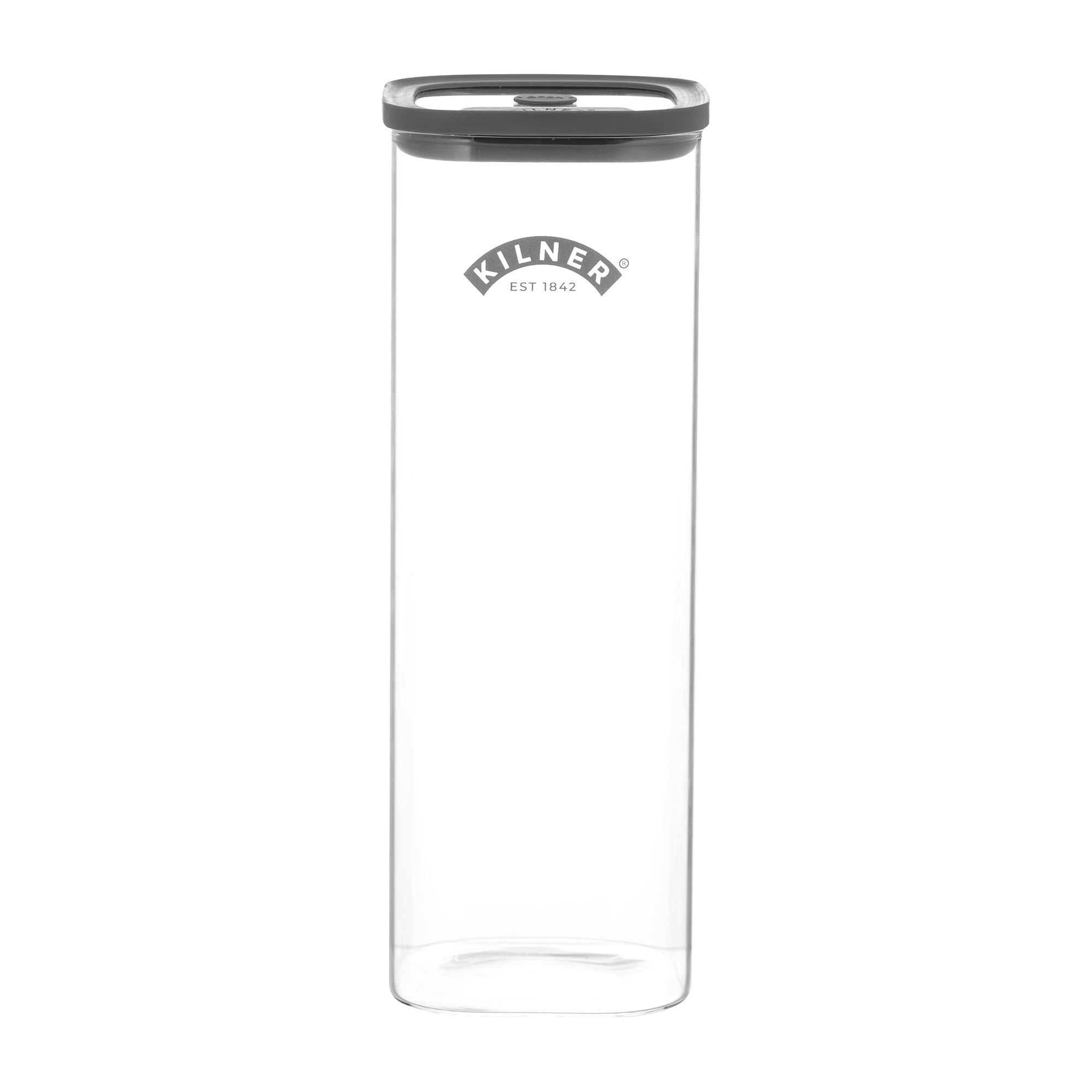 KILNER Glas-Vorratsbehälter "Fresh Storage" 2 l transparent / grau