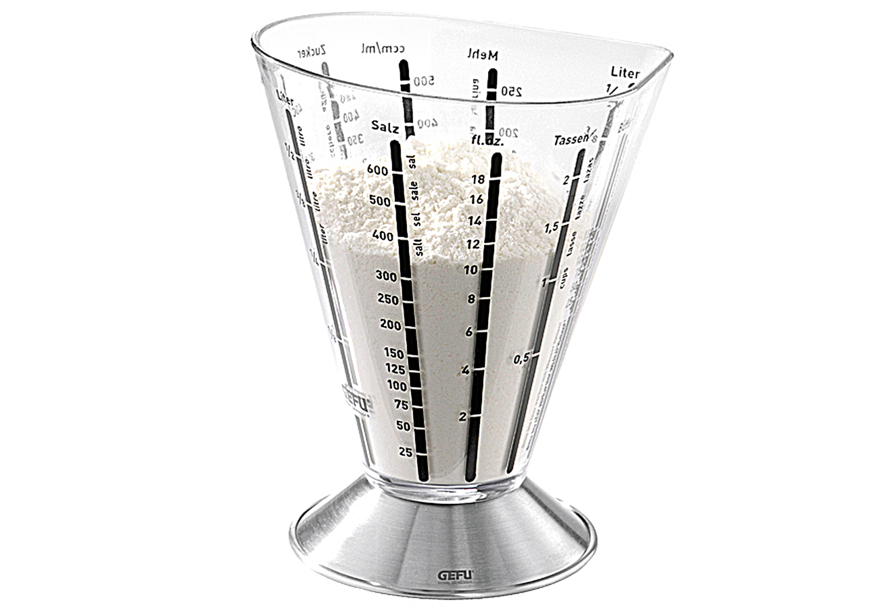 GEFU Meßbecher Saturas Edelstahl/Kunststoff 500 ml transparent GEFU Meßbecher Saturas Edelstahl/Kunststoff 500 ml transparent