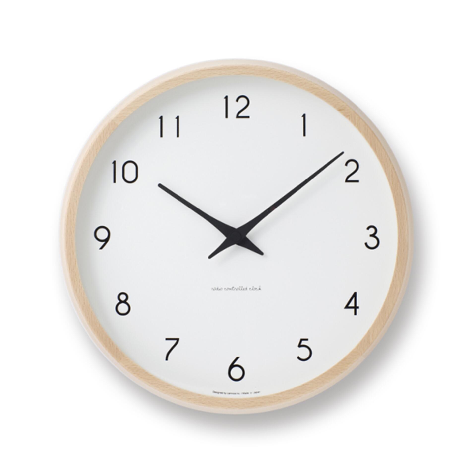 Lemnos Campagne Wanduhr Natur Lemnos Campagne Wanduhr Natur