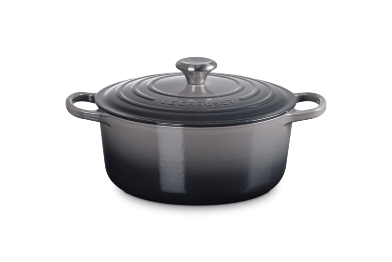 Le Creuset Bräter rund Signature 26 cm Flint