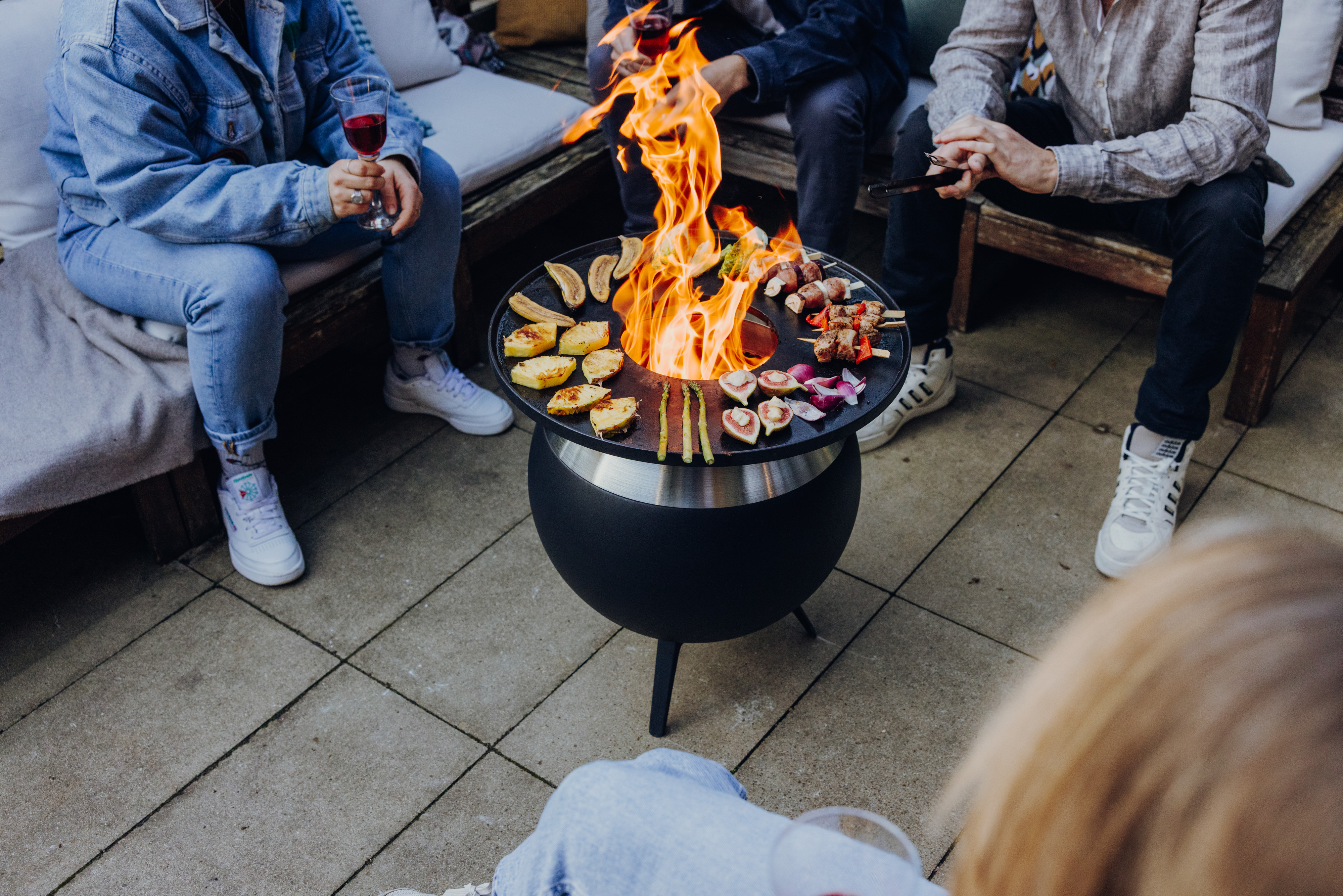 Höfats MOON 45 Plancha-Grillset niedrig