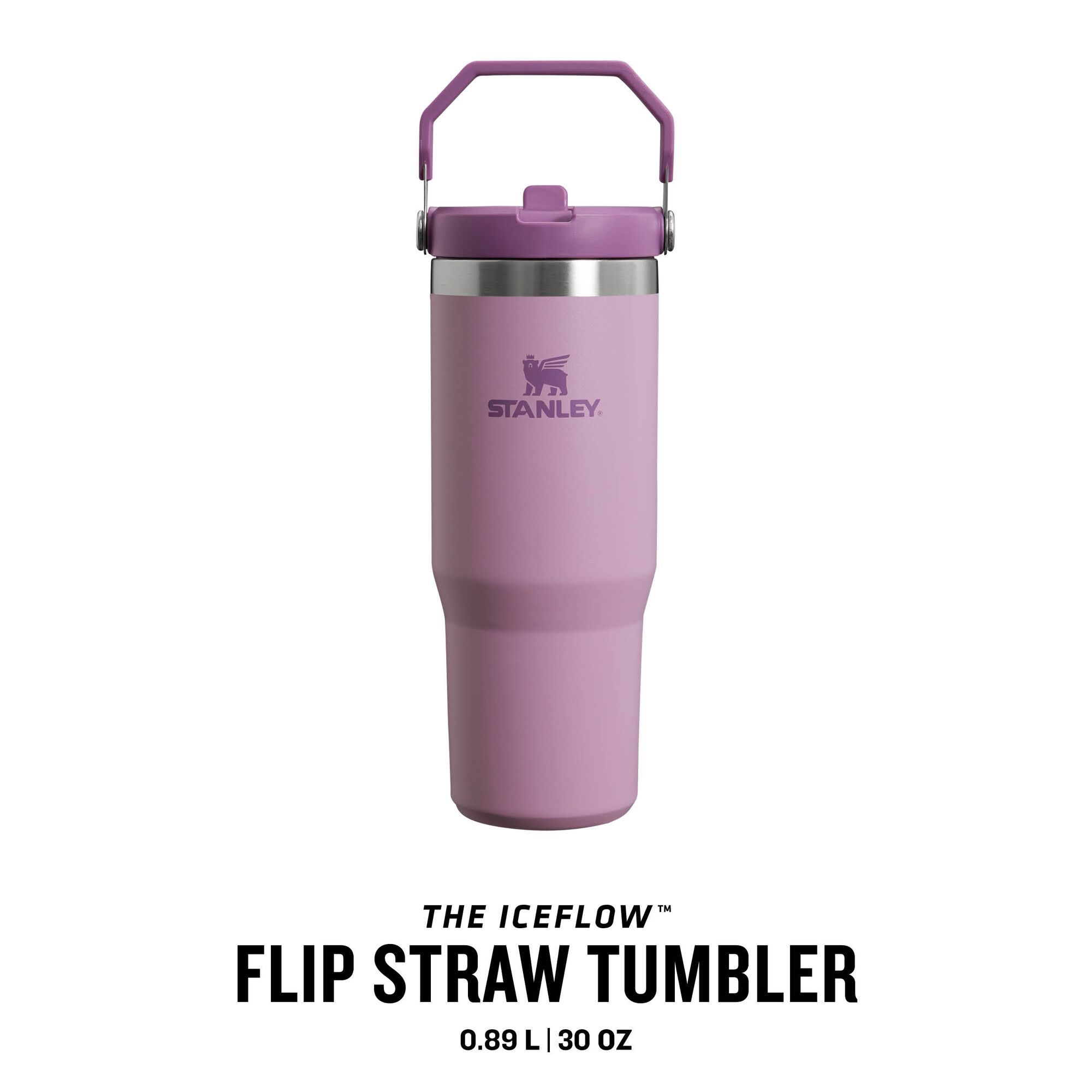Stanley Isolierbecher The Iceflow Flip Straw Tumbler 0,89l Lilac
