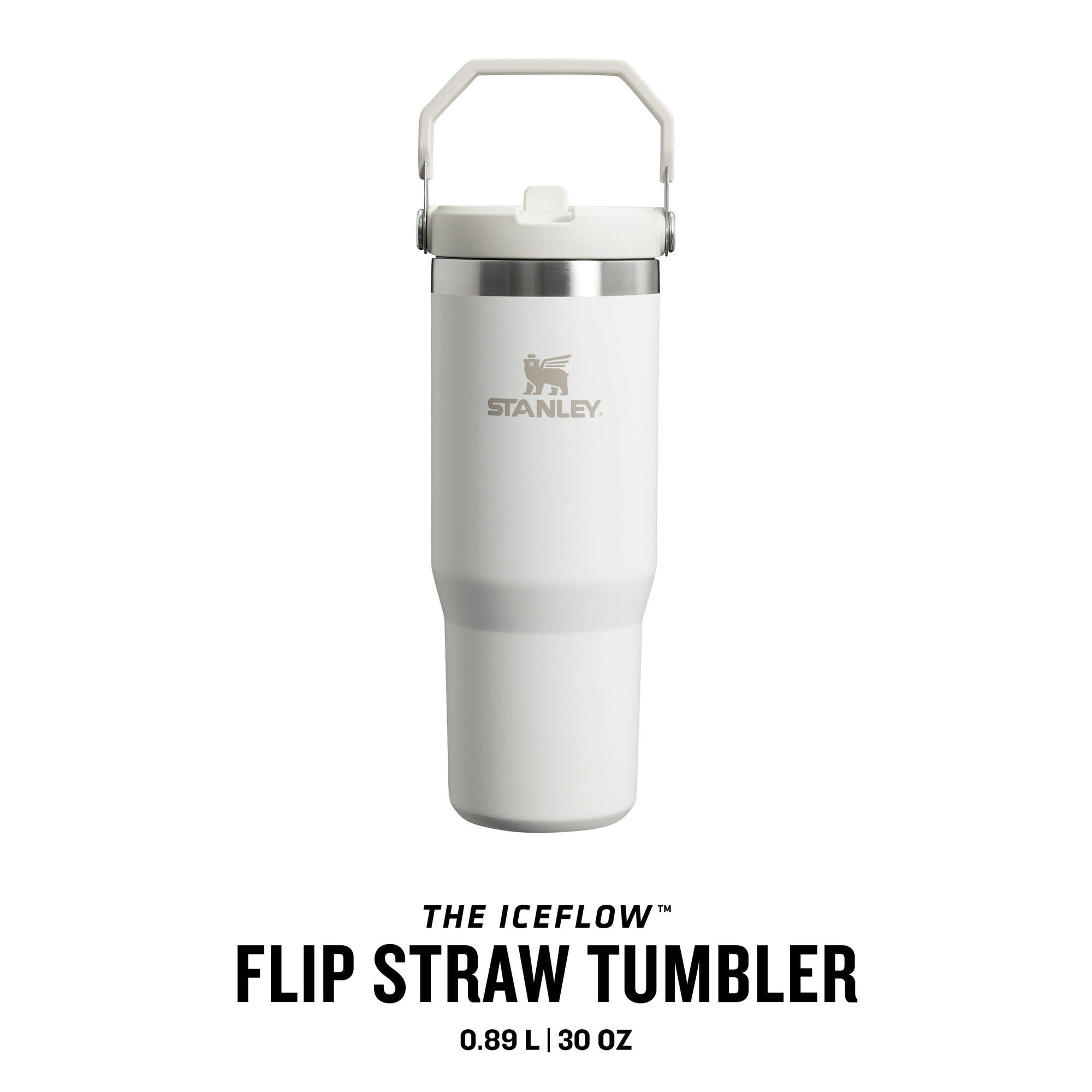 Stanley Isolierbecher The Iceflow Flip Straw Tumbler 0,89l Frost