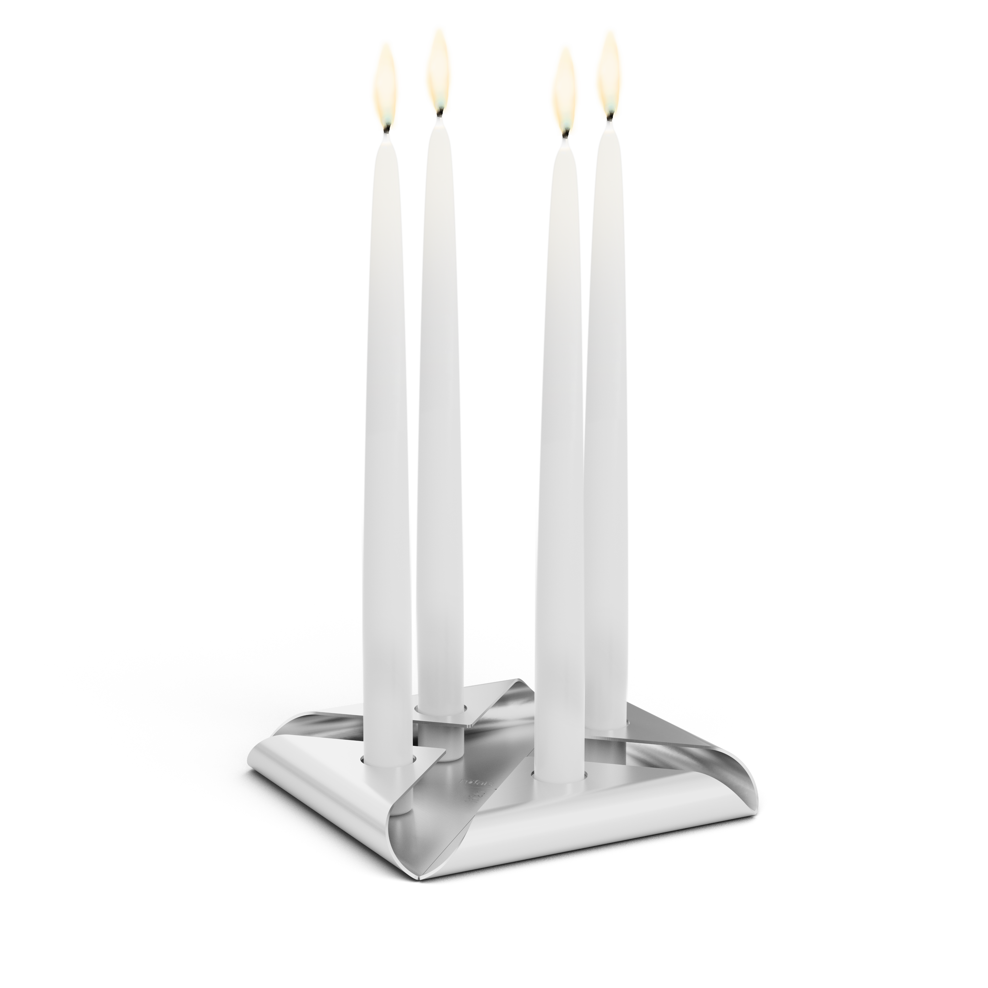 Höfats SQUARE CANDLE silber, VE 4