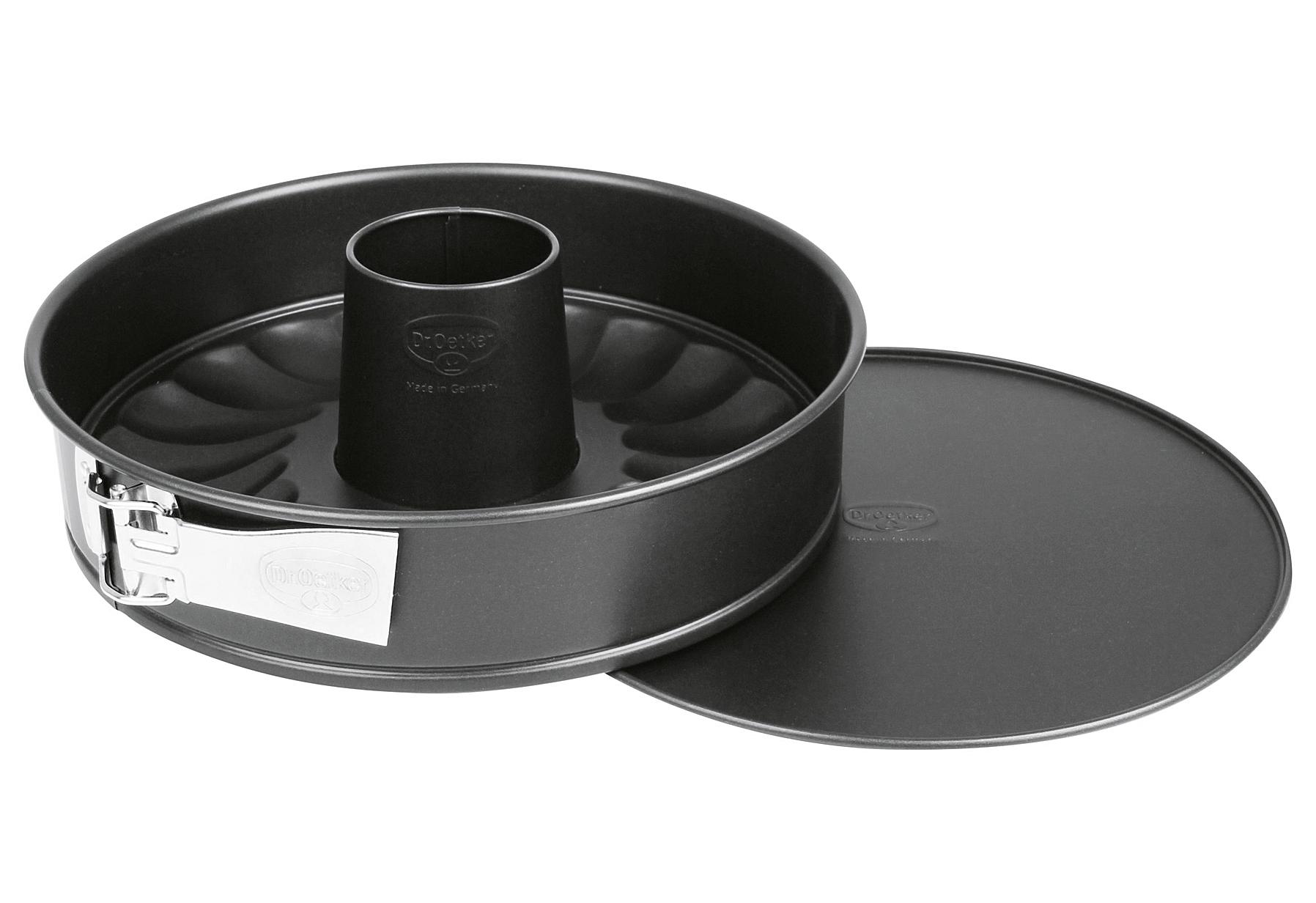 Dr. Oetker Springform "Classic" mit Flach- u. Rohrboden Ø 26 cm schwarz