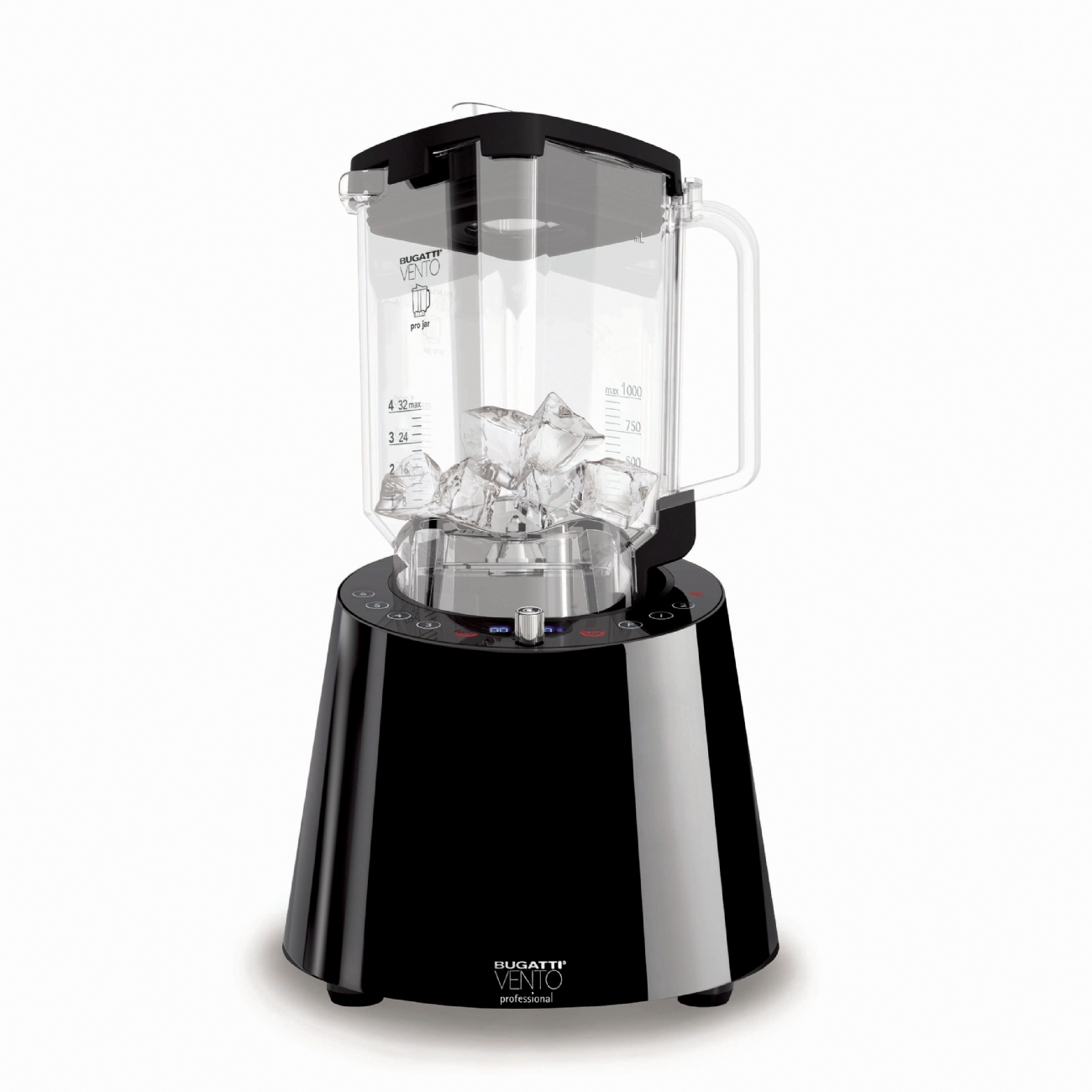 Bugatti PVento Power Blender Hochleistungsmixer Black Schwarz