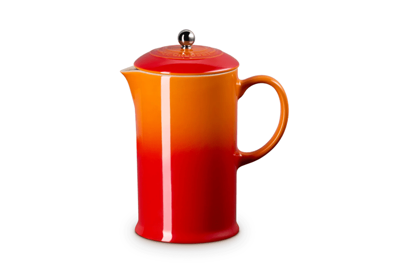 Le Creuset Kaffeebereiter Aus Steinzeug 1L Ofenrot