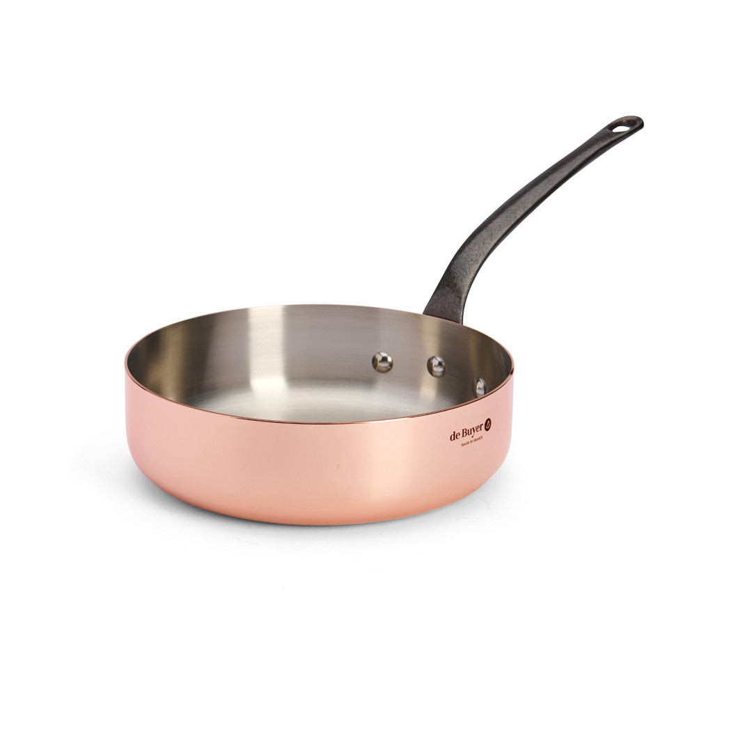 De Buyer GERADE SAUTEUSE / SCHMORPFANNE GUSSGRIFF Ø 24 CM