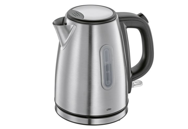 Cilio Glas-Wasserkocher Vesuvio Classic – Transparenter Kocher Mit Leuchtanzeige, 1,7 Liter